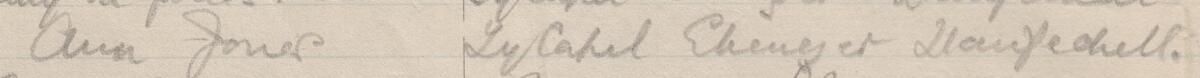 Image of Ann Jones's signature and address in the petition