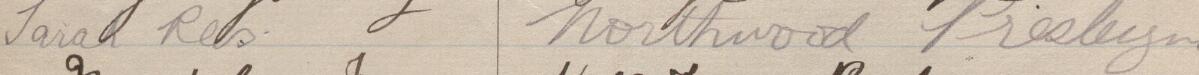 Image of Sarah Rees's signature and address in the petition
