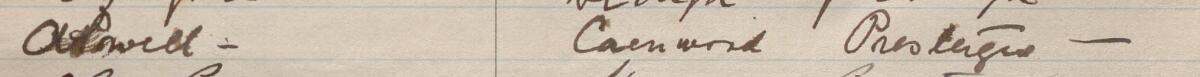 Image of A Powell's signature and address in the petition