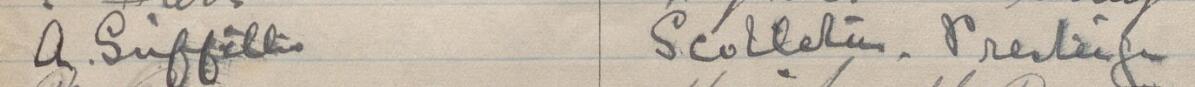 Image of A Griffiths's signature and address in the petition
