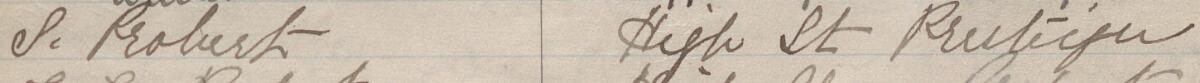 Image of S. Probert's signature and address in the petition