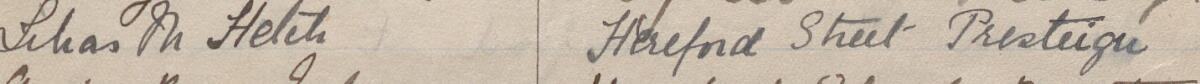 Image of Lilias M Hetch's signature and address in the petition