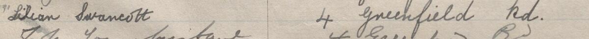 Image of Lilian Surancott's signature and address in the petition