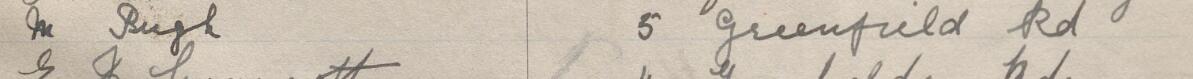 Image of M Pugh's signature and address in the petition