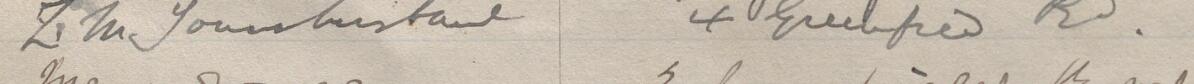Image of Z M Younghusband's signature and address in the petition