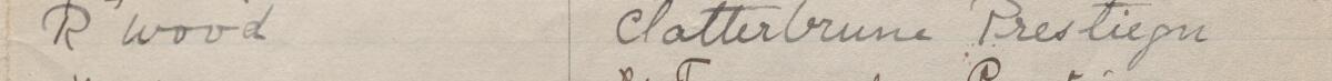 Image of R Wood's signature and address in the petition