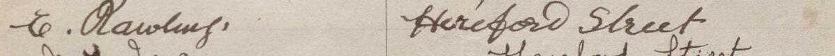Image of C Rawlings's signature and address in the petition