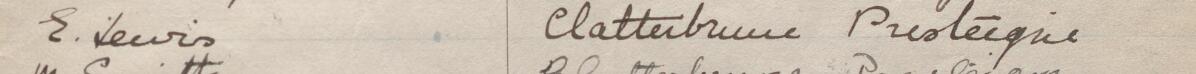 Image of E lewis's signature and address in the petition