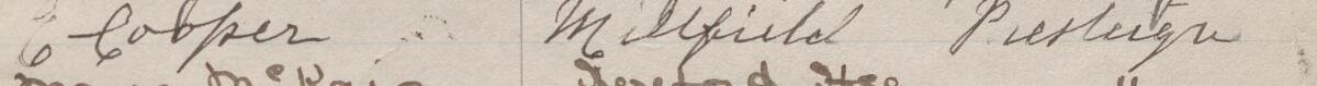 Image of E Cooper's signature and address in the petition