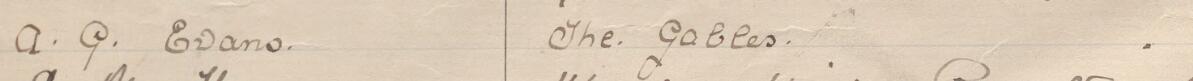Image of A G Evans's signature and address in the petition