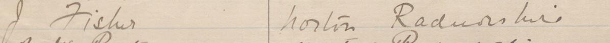 Image of J Fisher's signature and address in the petition