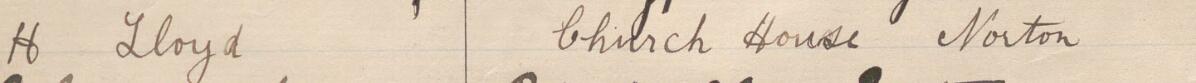 Image of H Lloyd's signature and address in the petition