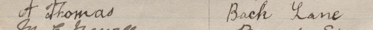 Image of A. Thomas's signature and address in the petition