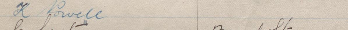 Image of K Powell @'s signature and address in the petition