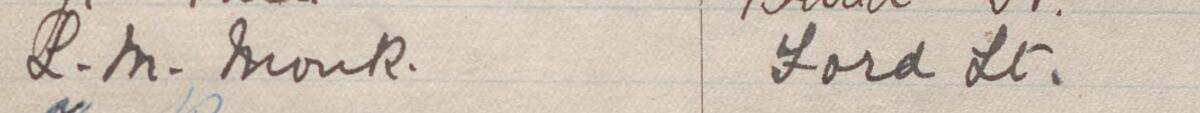 Image of L. M. Monk's signature and address in the petition