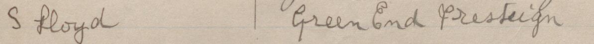 Image of S Lloyd's signature and address in the petition