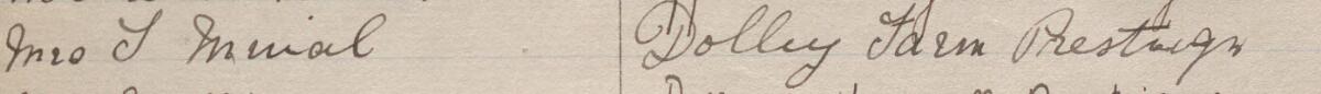 Image of Mrs T Mival's signature and address in the petition