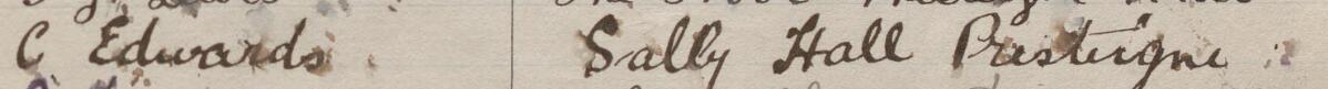 Image of C Edwards's signature and address in the petition