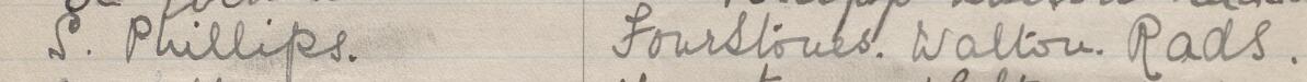 Image of S. Phillips's signature and address in the petition
