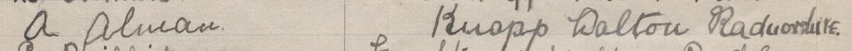 Image of A Alman's signature and address in the petition