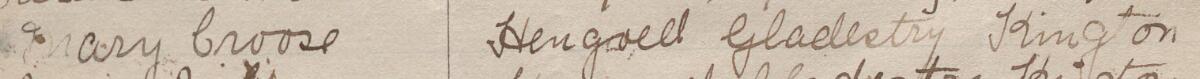 Image of Mary Croose's signature and address in the petition