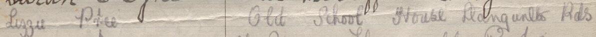 Image of Lizzie Price's signature and address in the petition