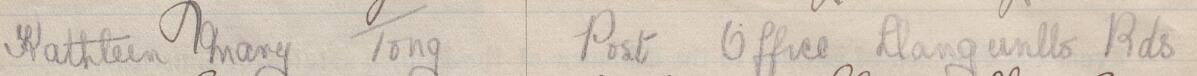 Image of Kathleen Mary Tong's signature and address in the petition