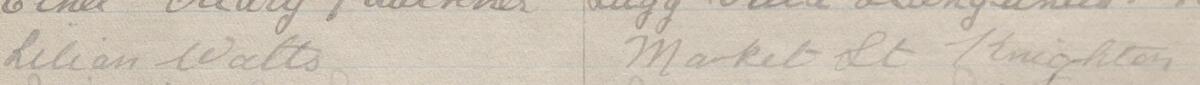 Image of Lilian Watts's signature and address in the petition