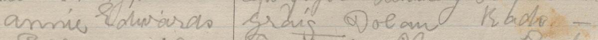Image of Annie Edwards's signature and address in the petition