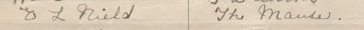 Image of E L Nield's signature and address in the petition