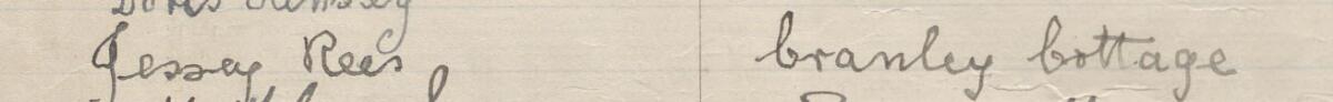 Image of Jessey Rees's signature and address in the petition