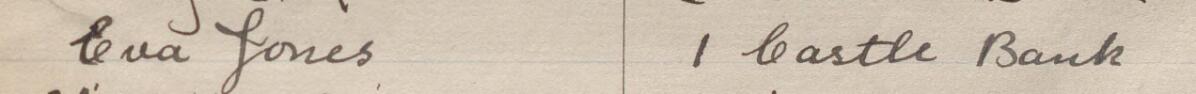 Image of Eva Jones's signature and address in the petition