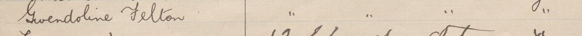 Image of Gwendoline Felton's signature and address in the petition