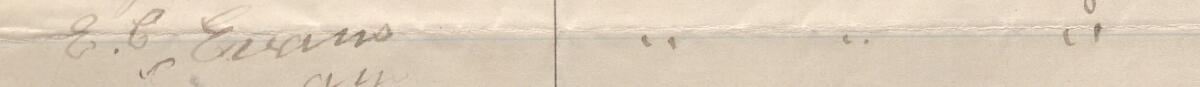 Image of E. C. Evans's signature and address in the petition