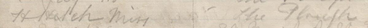 Image of Miss H Hetch's signature and address in the petition