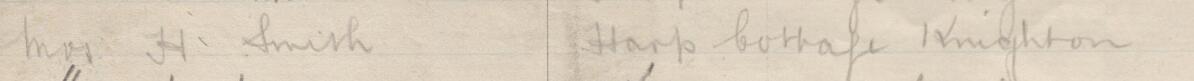 Image of Mrs. H. Smith's signature and address in the petition