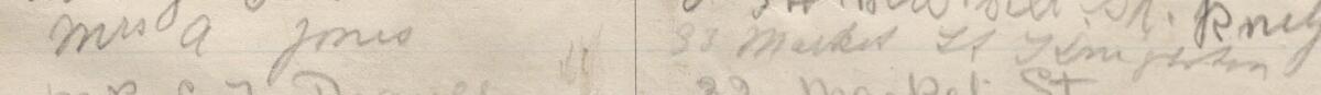 Image of Mrs. A Jones's signature and address in the petition