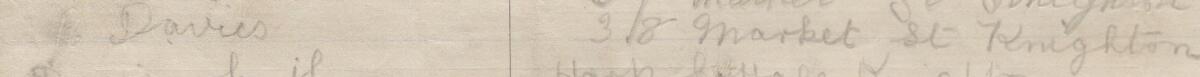 Image of J Davies's signature and address in the petition