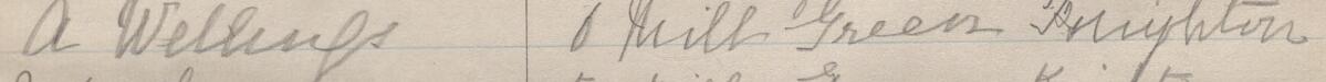Image of A Wellings's signature and address in the petition