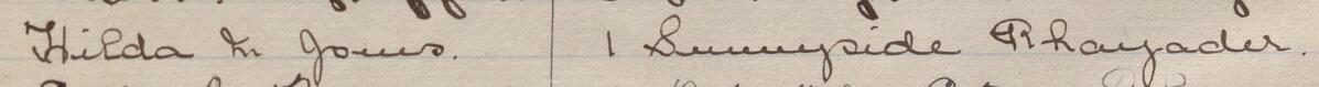 Image of Hilda M. Jones's signature and address in the petition