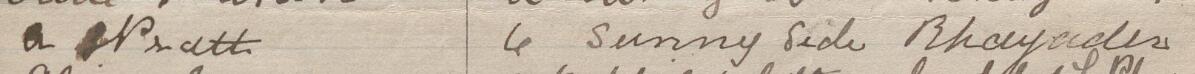 Image of A. Pratt's signature and address in the petition