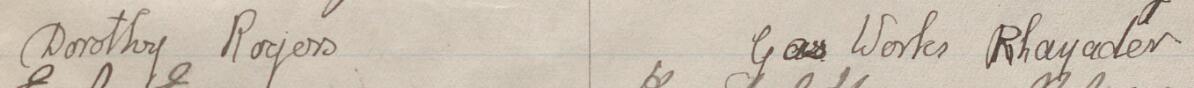 Image of Dorothy Rogers's signature and address in the petition