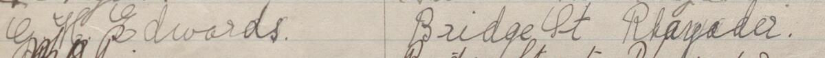 Image of G. M. Edwards's signature and address in the petition