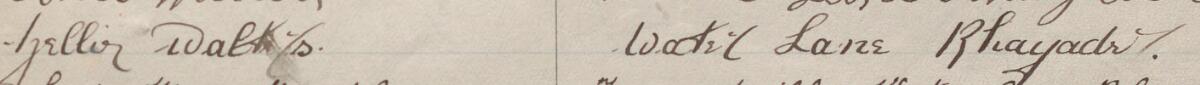 Image of Nellie Walters's signature and address in the petition
