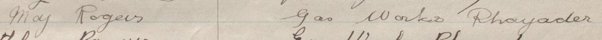 Image of Mary Rogers's signature and address in the petition