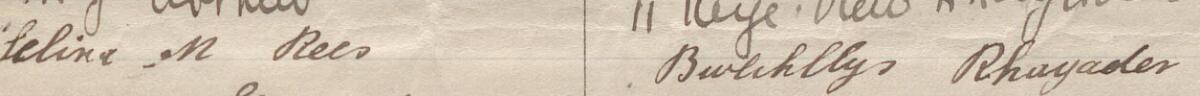 Image of Seline M Rees's signature and address in the petition
