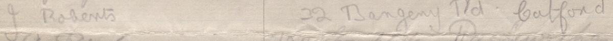 Image of J Roberts's signature and address in the petition