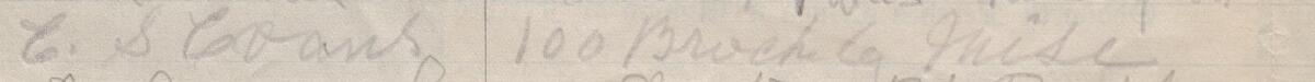 Image of C S Evans's signature and address in the petition