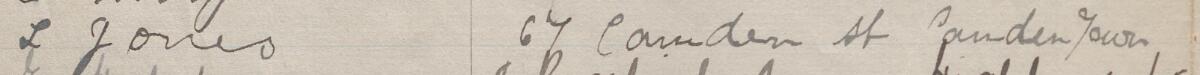 Image of L Jones's signature and address in the petition