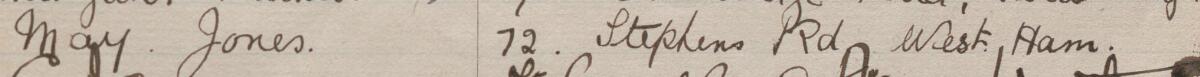 Image of May Jones's signature and address in the petition